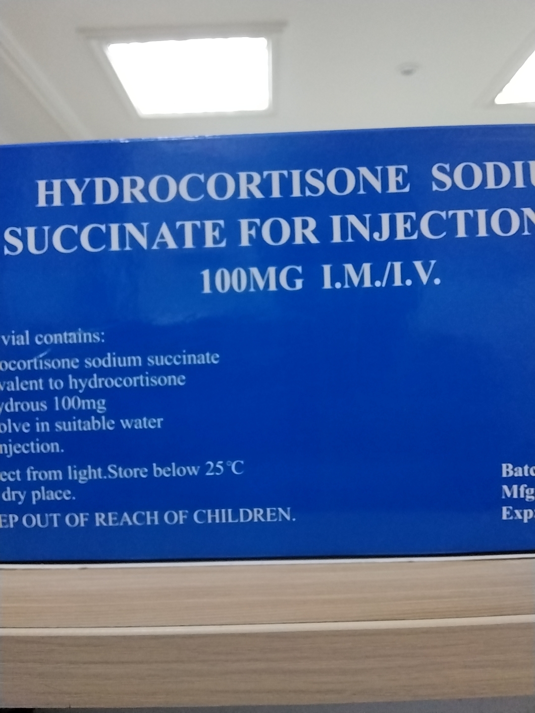 Hydrocortisone injection100mg