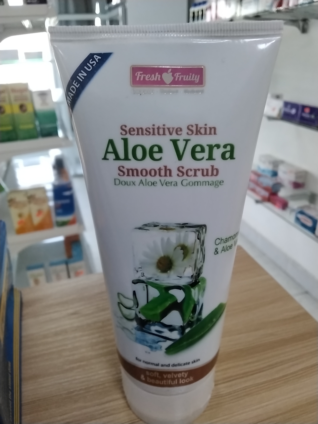 Sensitive skin aloe cera smooth scrub