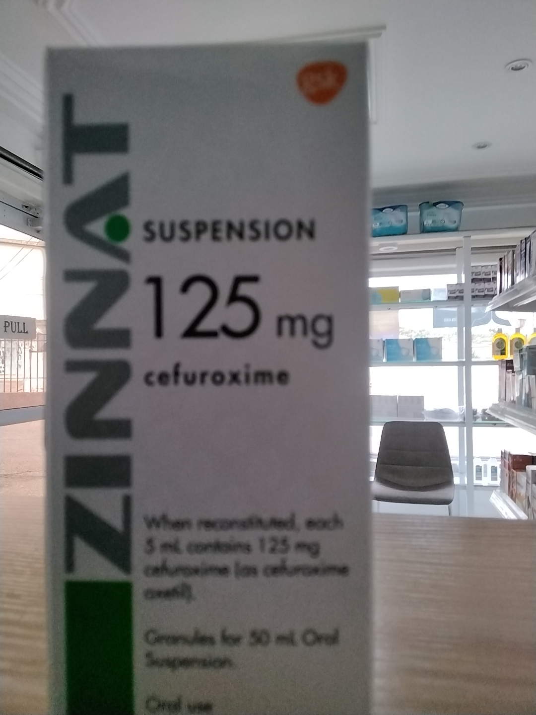 Zinnat 125mg  suspension